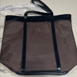 Lancome Black and Brown Tote Bag